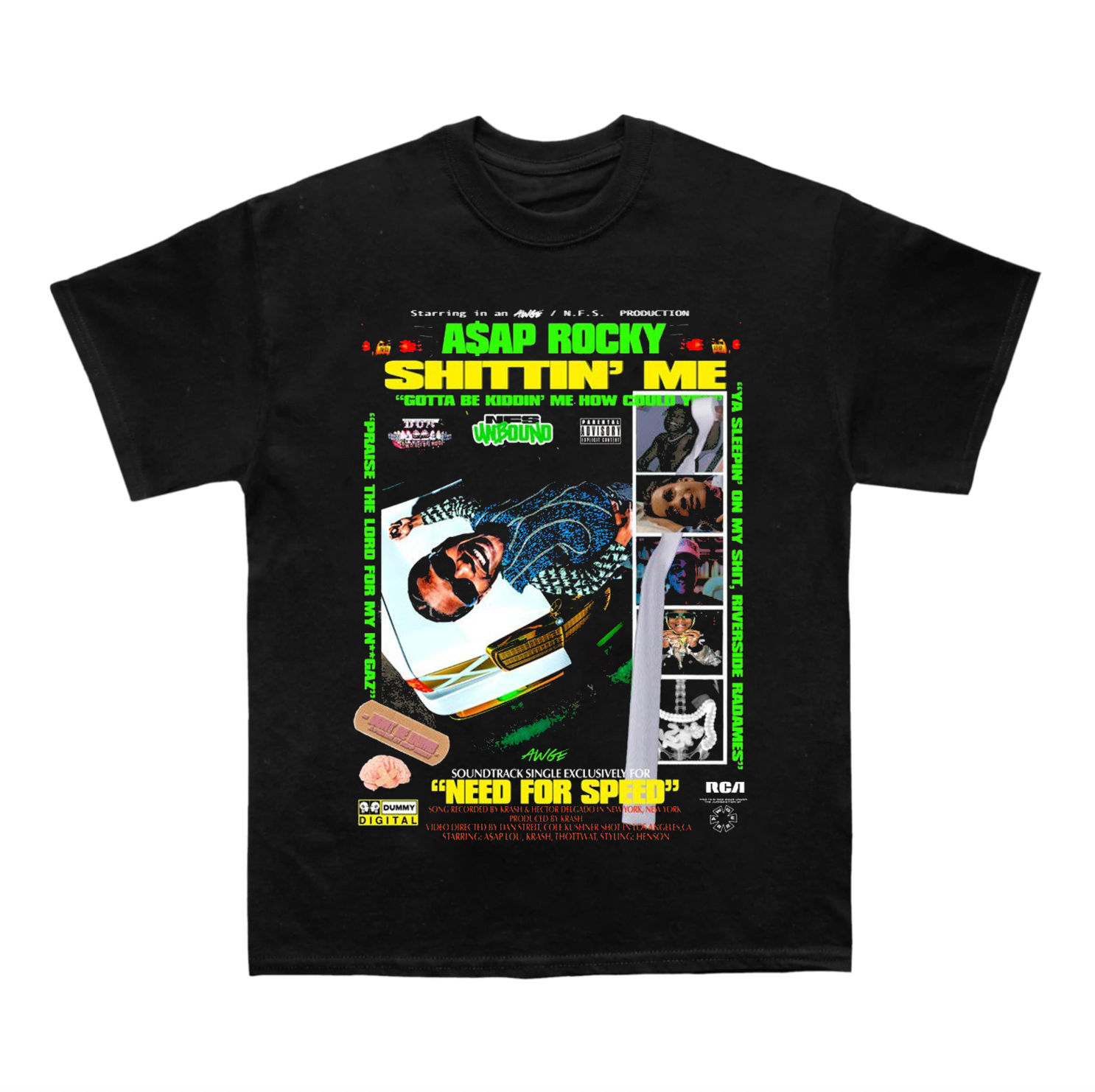 Tricou "Shittin Me" Asap Rocky